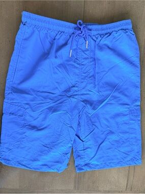 Essentials Electric Blue Men's Swim Trunks
